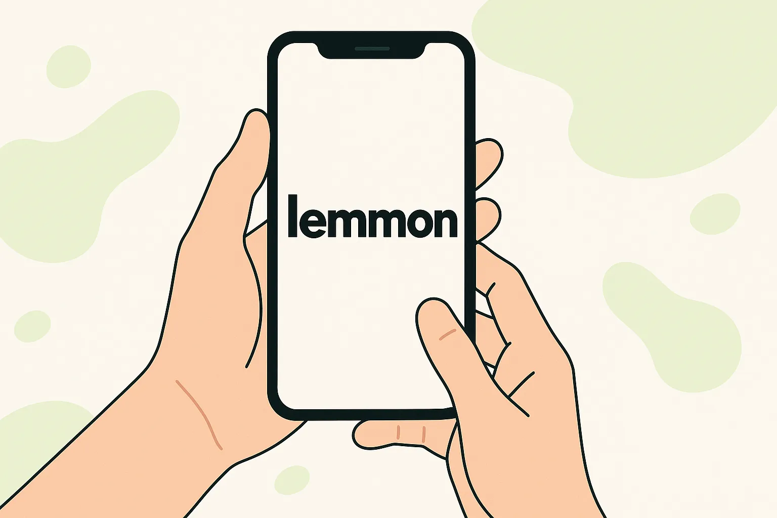 Smartphone con el logo de Lemmon, representando sus tarifas móviles.